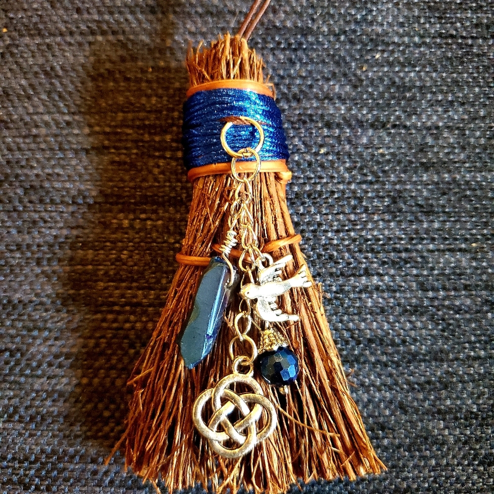 2/$25 Mini Blue Scented Witch's Broom